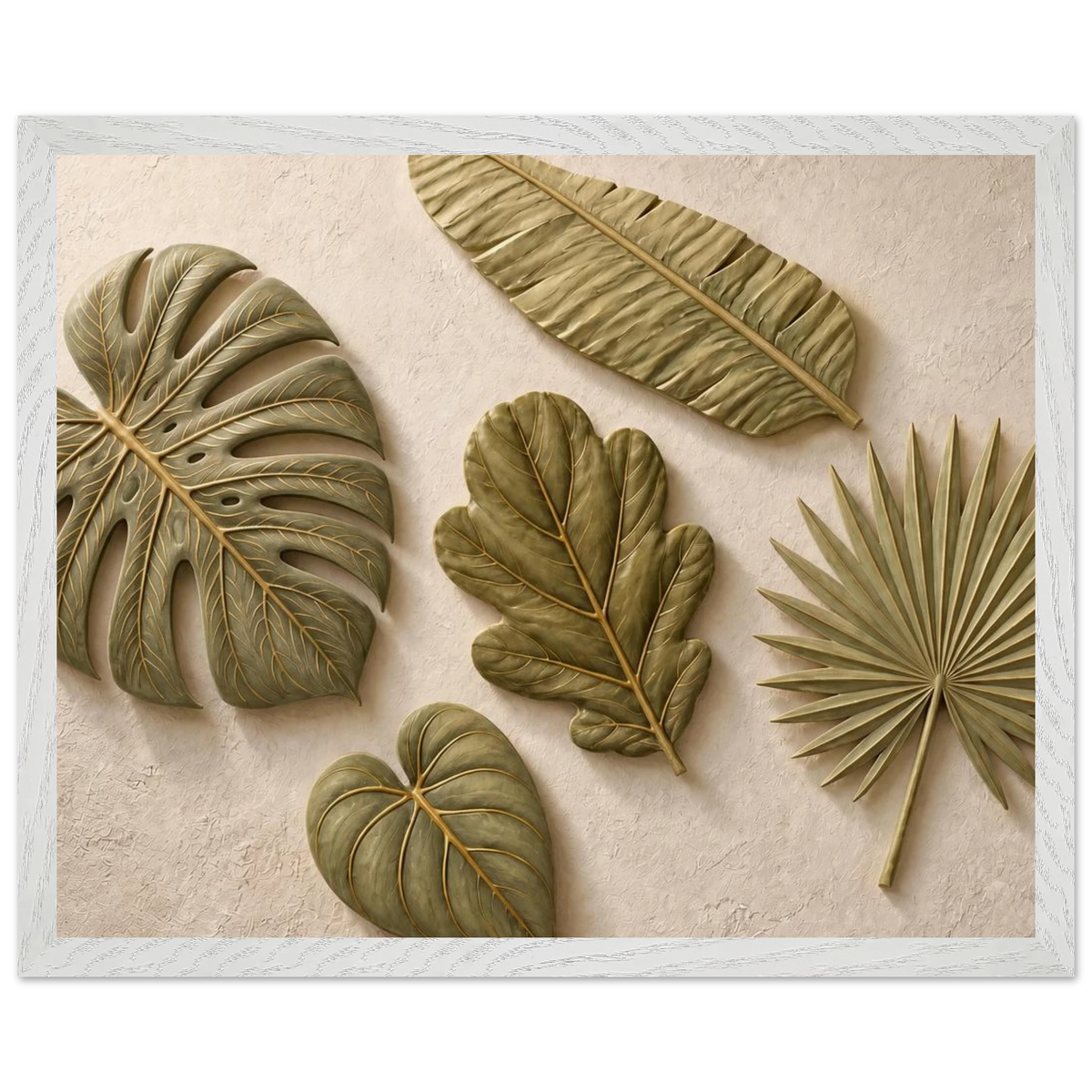 Green Constellation: botanical, green and loose rhythm. Framed fine art print by The Light Stays.