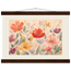 Floral Rhythm, flowers and botanical. Archival fine art poster shown framed.