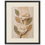 Carved Camellia, flowers and botanical. Archival framed fine art print shown framed.