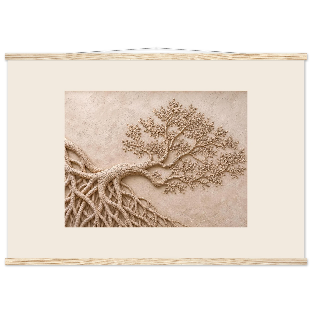 Root Lattice: petra and herbarium. Fine art poster by The Light Stays.