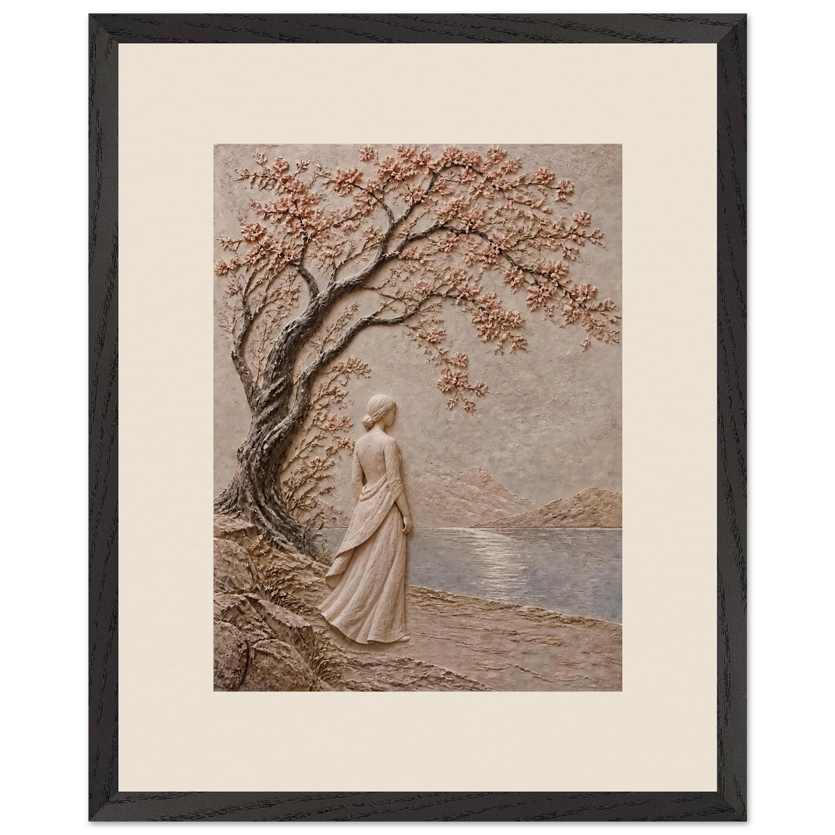 Spring Walk: petra and flora. Framed fine art print by The Light Stays.