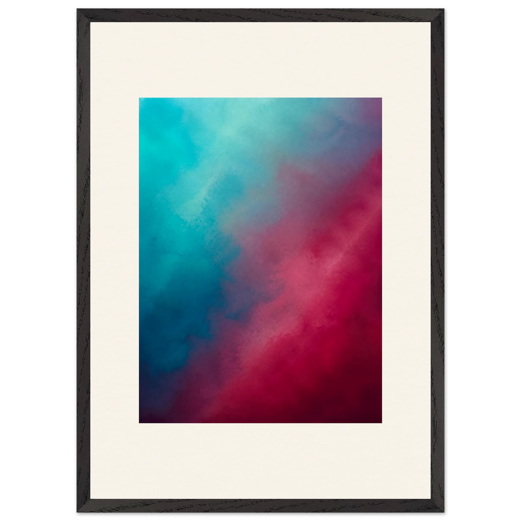 Wine Hour: gradient, dusk and deep color. Framed fine art print by The Light Stays.