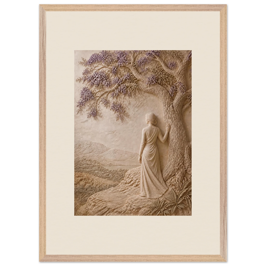 Old Friend: petra and herbarium. Framed fine art print, alternate frame and size.