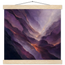 Violet Infinity: moon and night. Fine art poster, alternate frame and size.