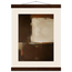 Terracotta Diptych, Panel II of II: two panels, terracotta and cream. Fine art poster, alternate frame and size.