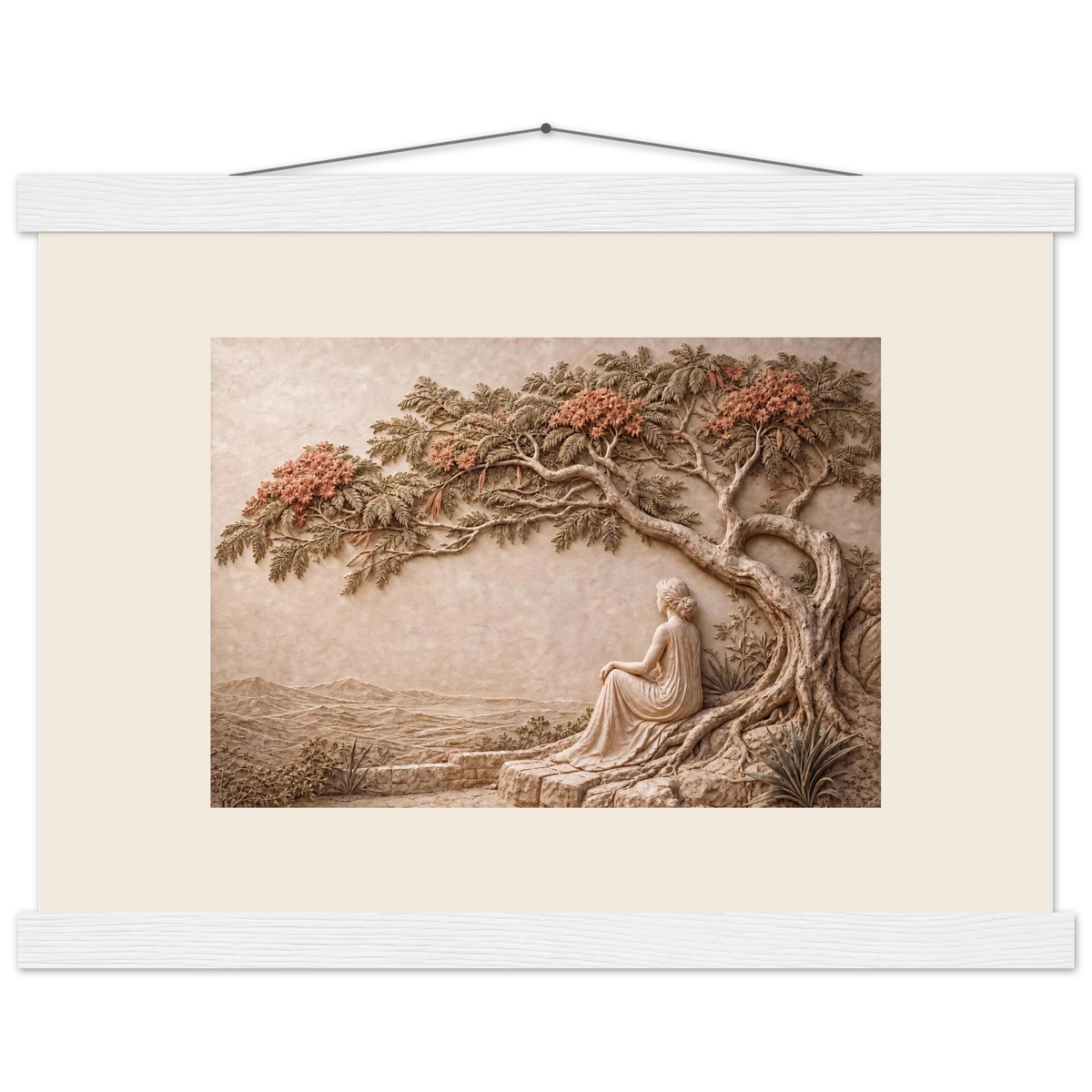 Under the Blossoms: petra and flora. Fine art poster by The Light Stays.