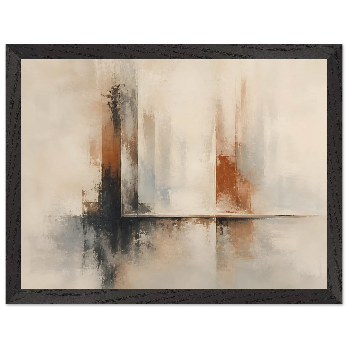 Mineral Threshold: architecture, geometry and rust. Museum-quality framed fine art print.