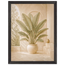 Courtyard Noon, landscape and sun. Archival framed fine art print shown framed.