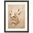 Alabaster Lily: flowers and botanical. Framed fine art print.
