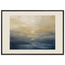 Golden Sea Mist: sea and coastal landscape. Framed fine art print, alternate frame and size.