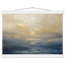 Golden Sea Mist, sea and coastal landscape. Archival fine art poster shown framed.