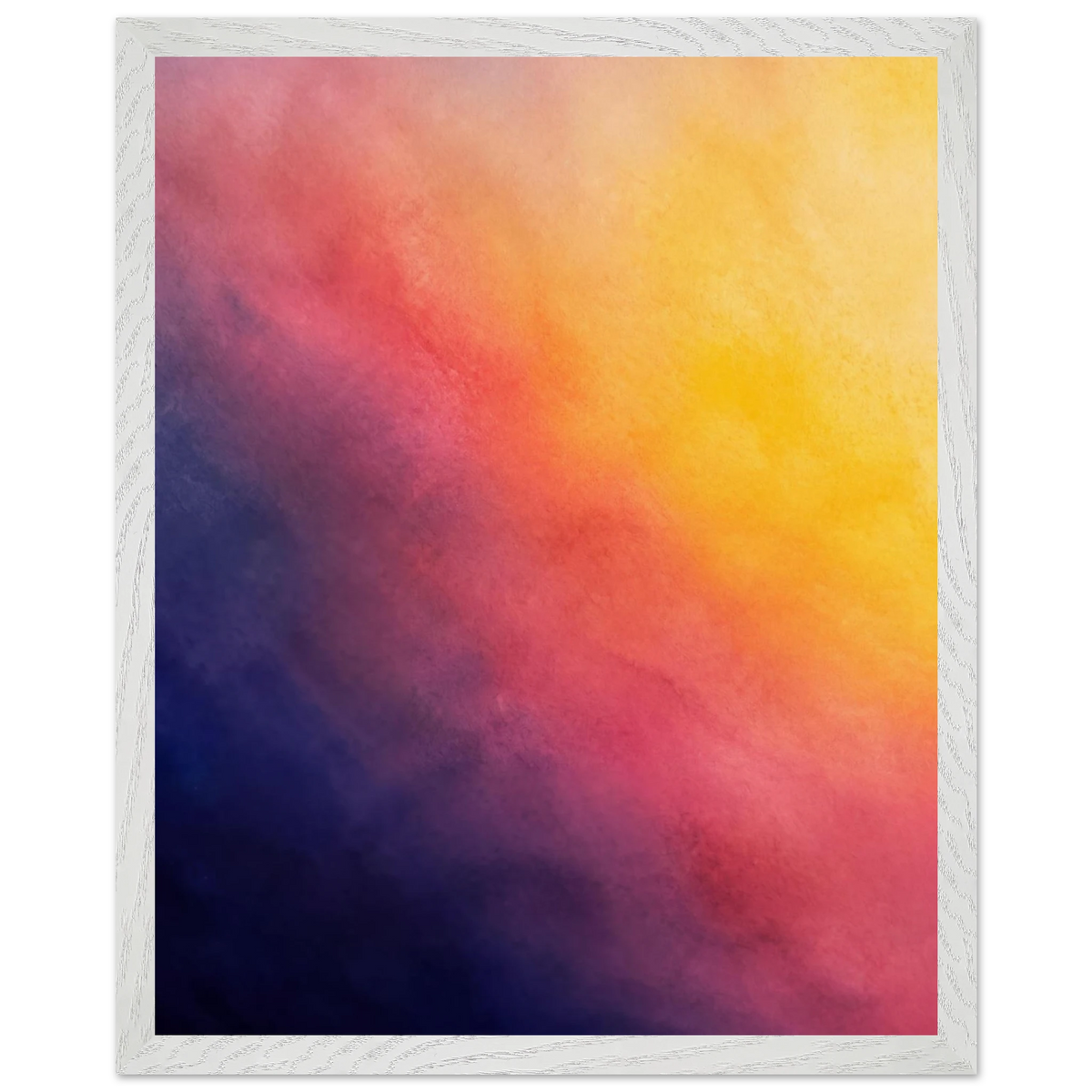Turquoise and Gold, gradient, night and morning. Archival framed fine art print shown framed.