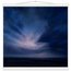 Blue Hour Field: night, horizon and deep blue. Fine art poster, alternate frame and size.