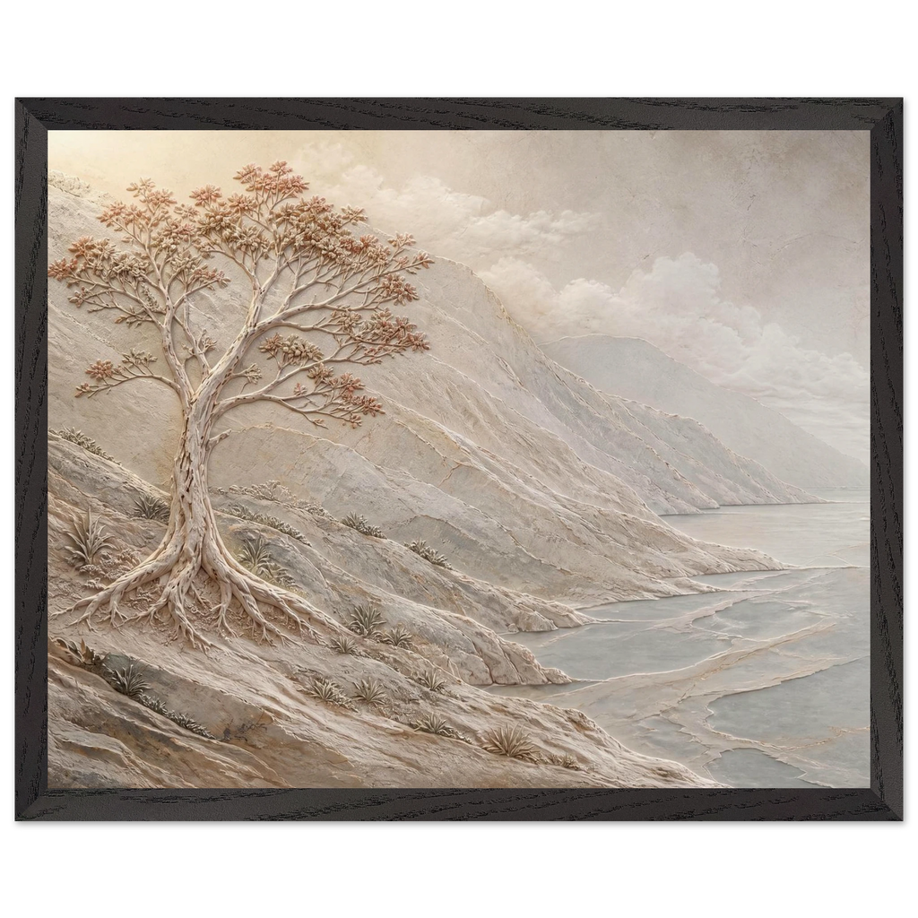 Coral Headland: sea and coastal landscape. Museum-quality framed fine art print.
