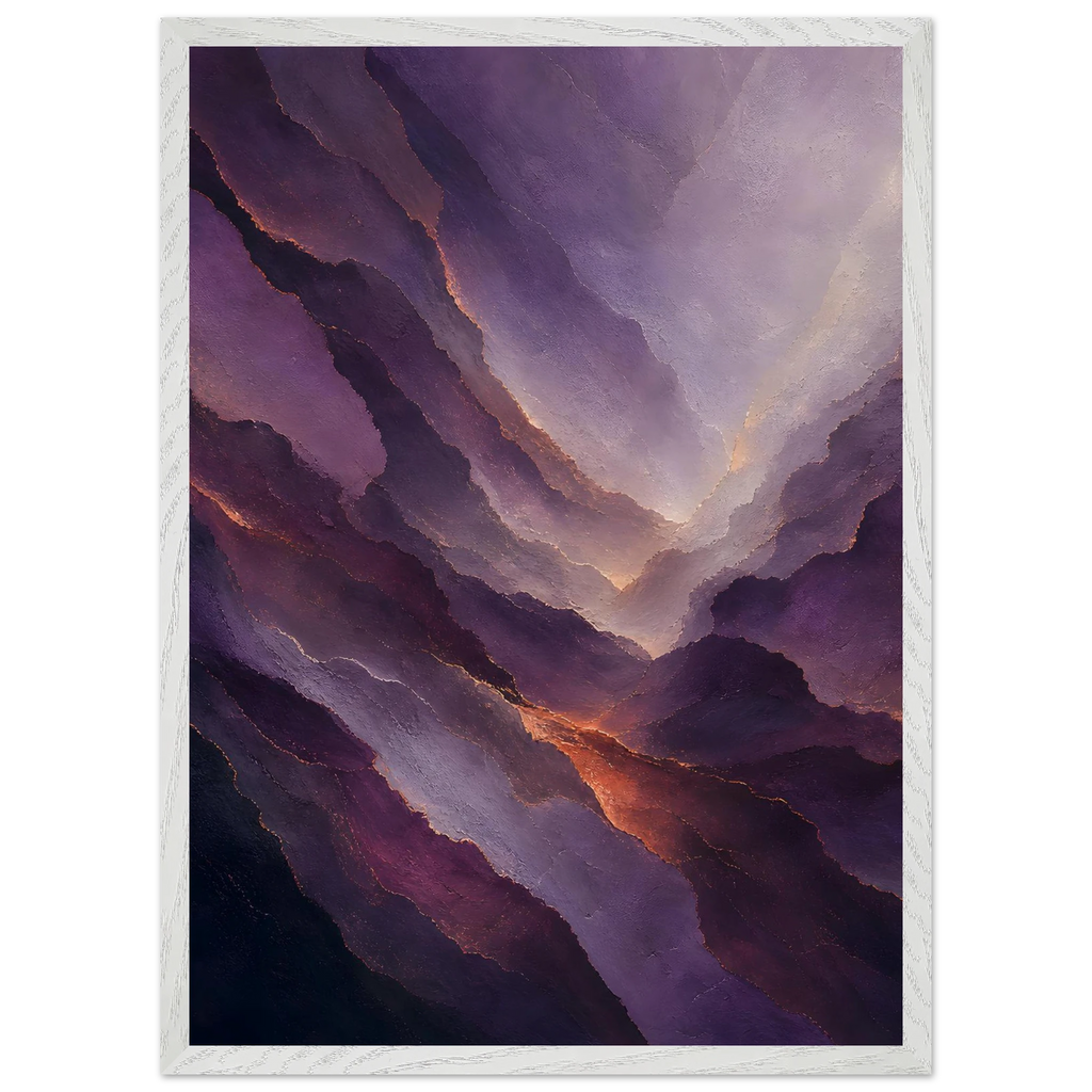 Violet Infinity: moon and night. Framed fine art print by The Light Stays.