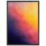 Turquoise and Gold, gradient, night and morning. Archival framed fine art print shown framed.