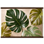 Four Greens: leaves, vivid green and impasto. Fine art poster, alternate frame and size.