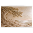 Sandstone Dawn, lumen and siena. Archival fine art poster shown framed.