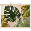 Four Greens, leaves, vivid green and impasto. Archival fine art poster shown framed.