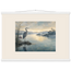 Heron at Dawn: japanese art and japandi. Fine art poster by The Light Stays.