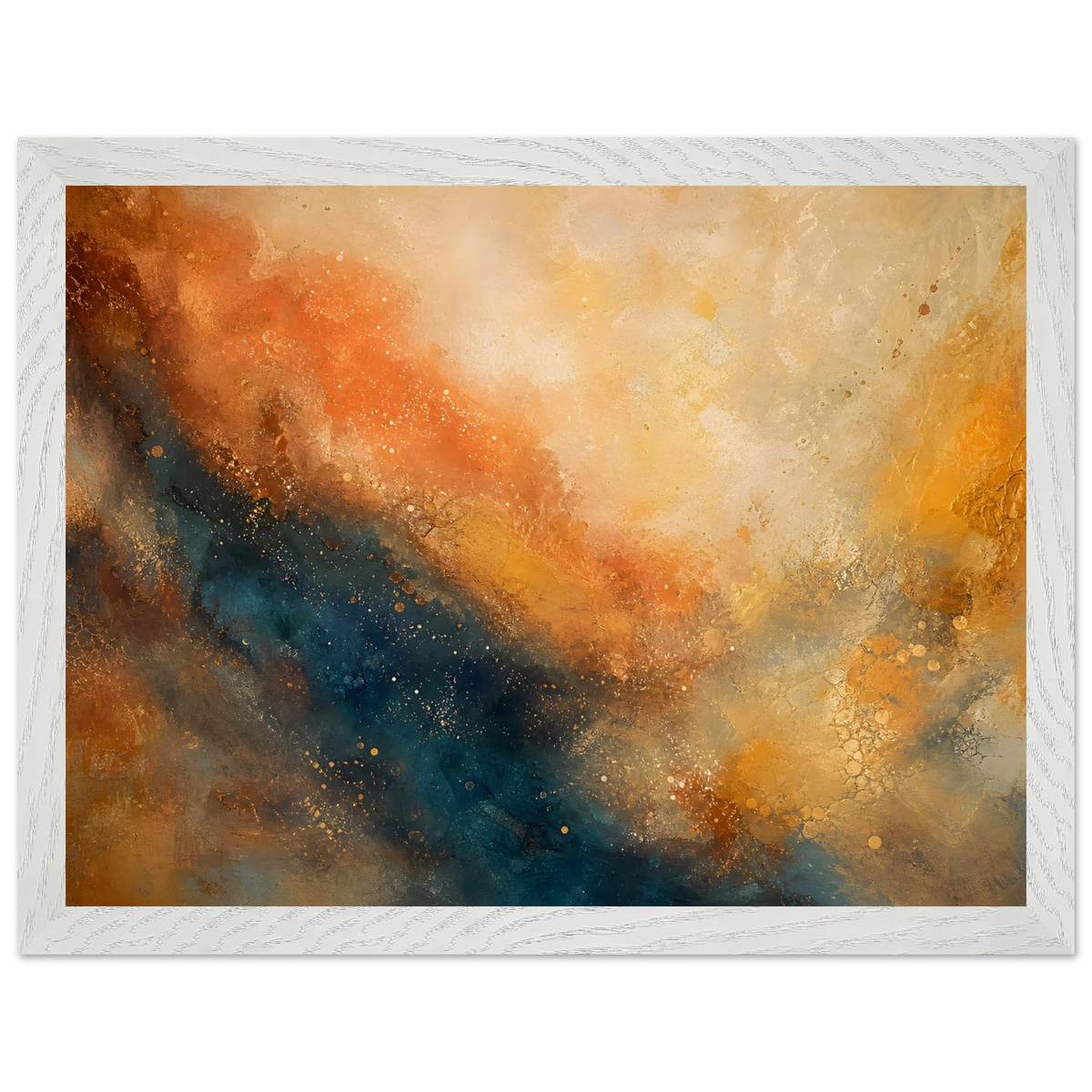 Blue Hour Field: night, horizon and deep blue. Framed fine art print by The Light Stays.