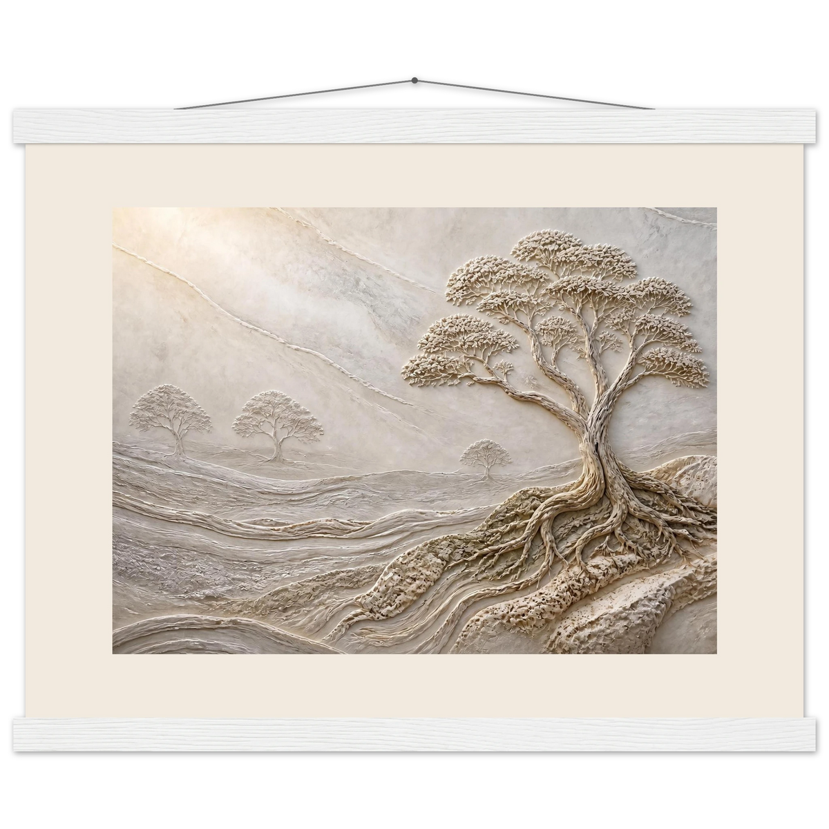 Old Growth: petra and herbarium. Fine art poster, alternate frame and size.