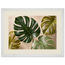 Four Greens: leaves, vivid green and impasto. Museum-quality framed fine art print.