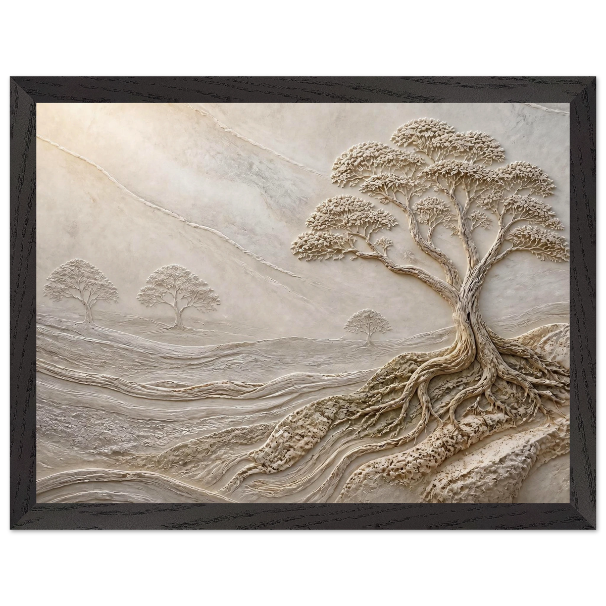 Old Growth: petra and herbarium. Framed fine art print, alternate frame and size.