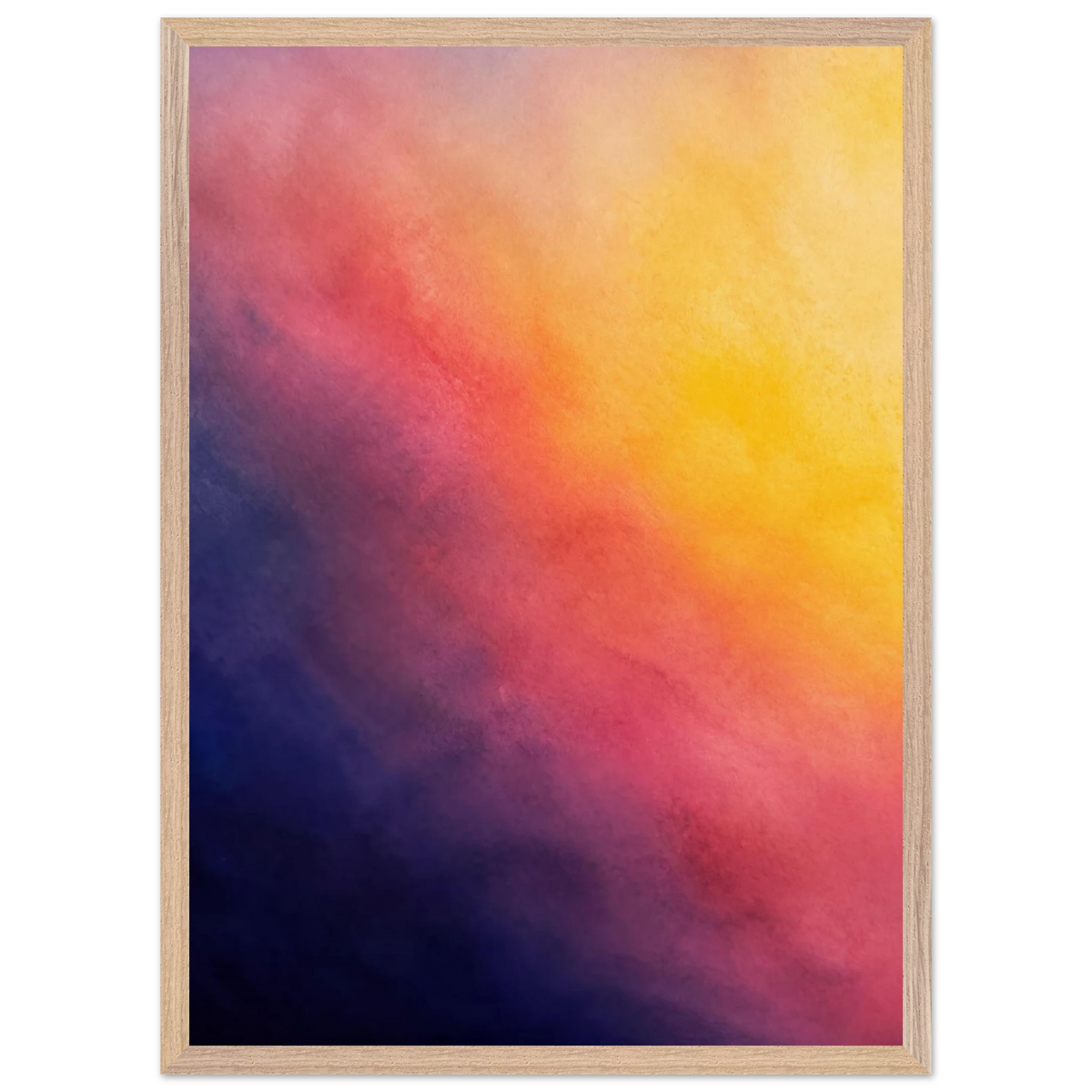 Turquoise and Gold: gradient, night and morning. Framed fine art print by The Light Stays.