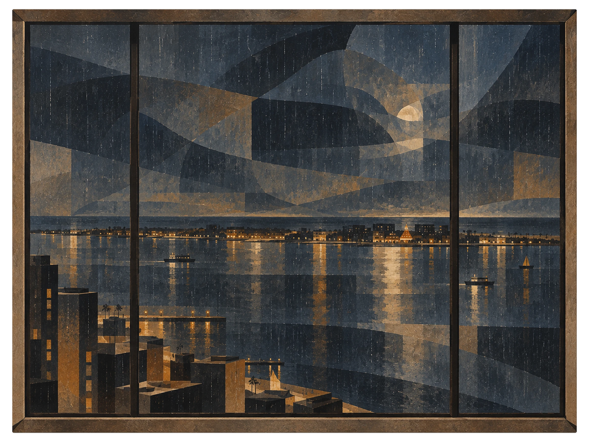 A Harbor After Dark