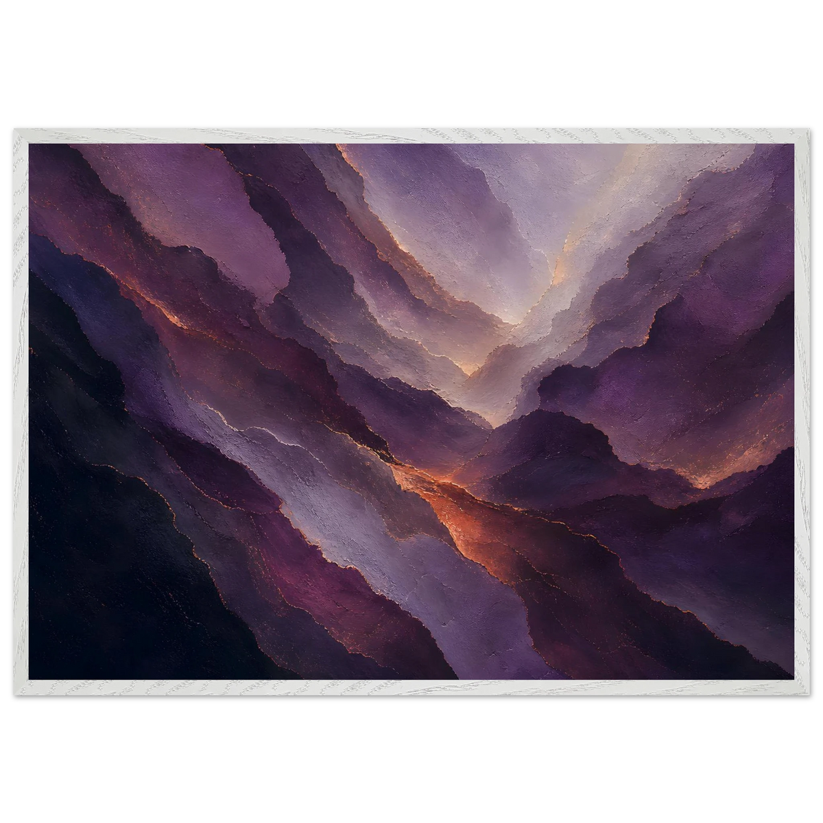 Violet Infinity: moon and night. Framed fine art print by The Light Stays.