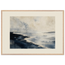 Tidal Ink, sea and coastal landscape. Archival framed fine art print shown framed.