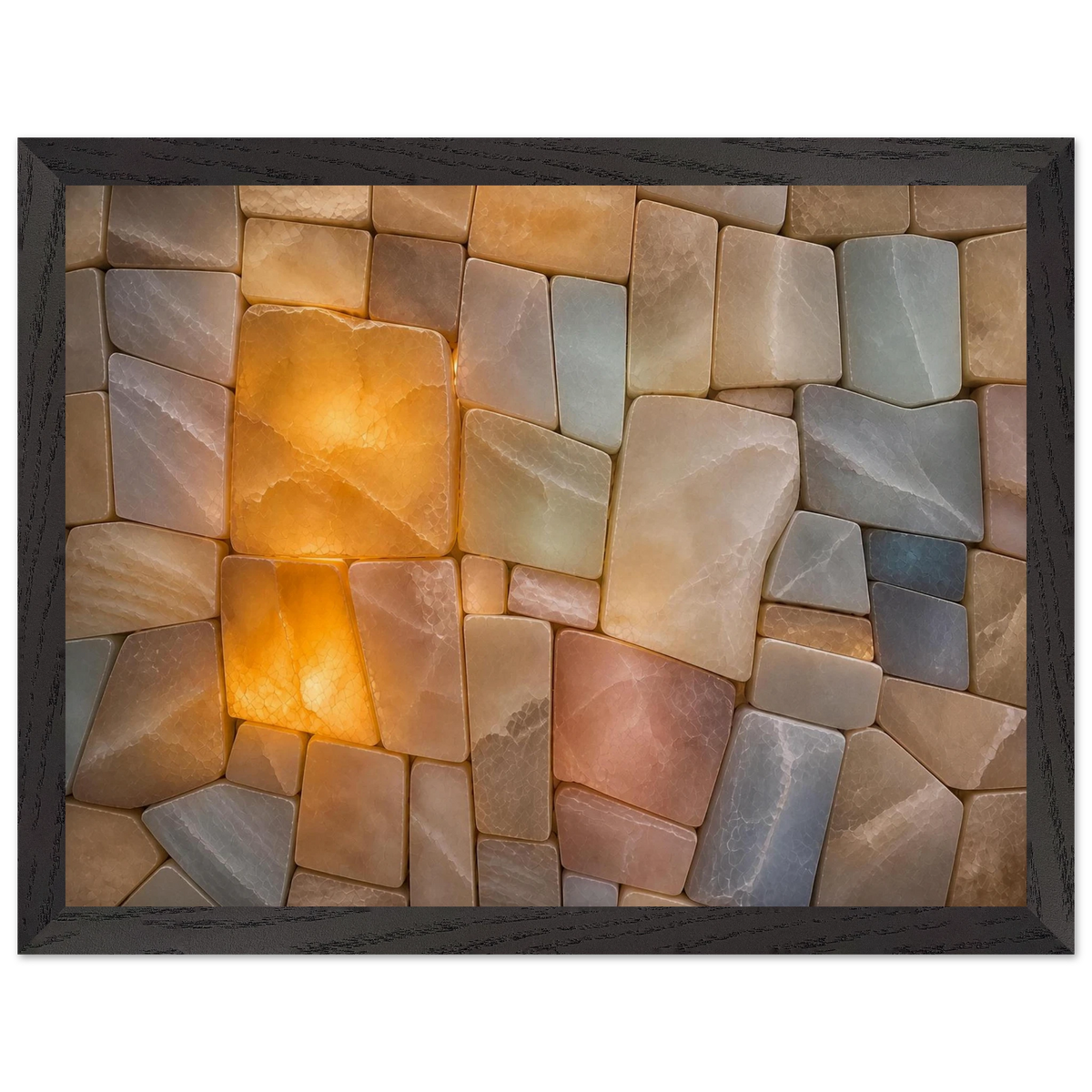 Stonelight: lumen and aura. Museum-quality framed fine art print.