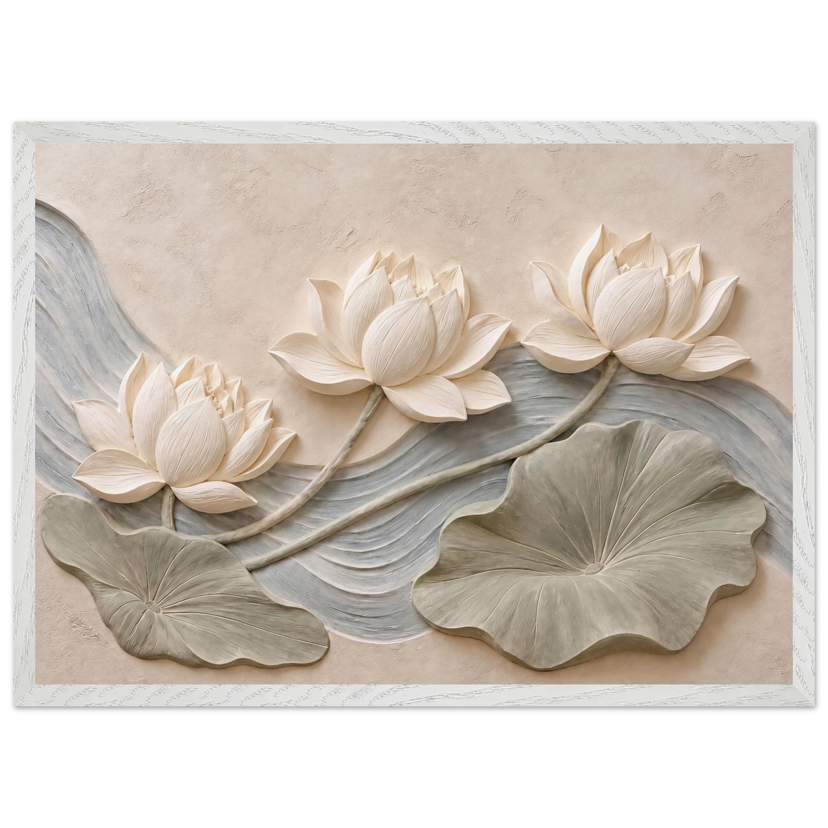 Lotus Current: flowers and botanical. Framed fine art print by The Light Stays.