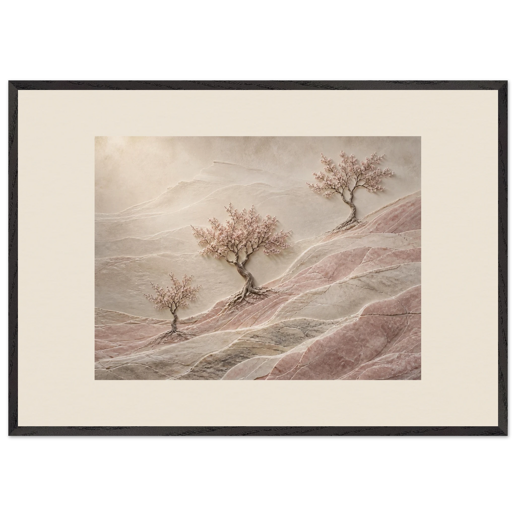 Blossom Terraces: flowers and botanical. Framed fine art print by The Light Stays.