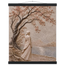 Spring Walk: impasto, lake and blossoming tree. Fine art poster, alternate frame and size.