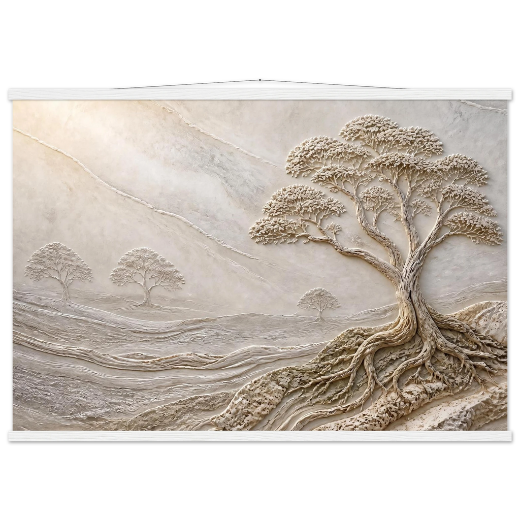 Old Growth: petra and herbarium. Fine art poster, alternate frame and size.