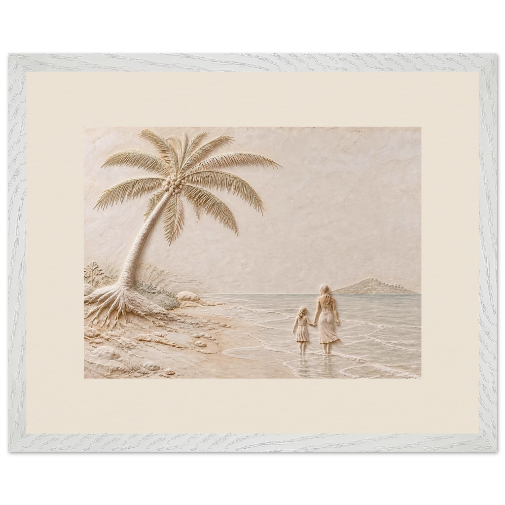 First Tide: sea and coastal landscape. Framed fine art print by The Light Stays.
