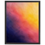 Turquoise and Gold, gradient, night and morning. Archival framed fine art print shown framed.