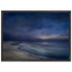 Blue Hour Shore: sea and coastal landscape. Museum-quality framed fine art print.