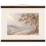 Cliffside Bloom: petra and flora. Museum-quality fine art poster.
