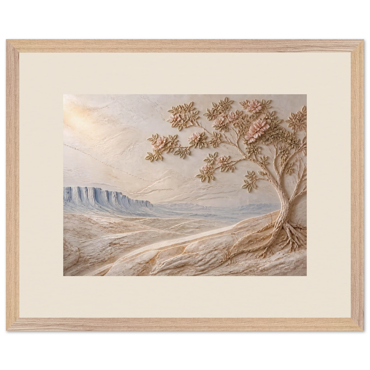 Cliffside Bloom: flowers and botanical. Framed fine art print by The Light Stays.