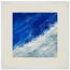 Cobalt Foam: abstract, cobalt and sea foam. Museum-quality framed fine art print.