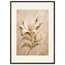 Alabaster Lily: flowers and botanical. Framed fine art print, alternate frame and size.
