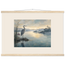 Heron at Dawn: japanese art and japandi. Fine art poster, alternate frame and size.