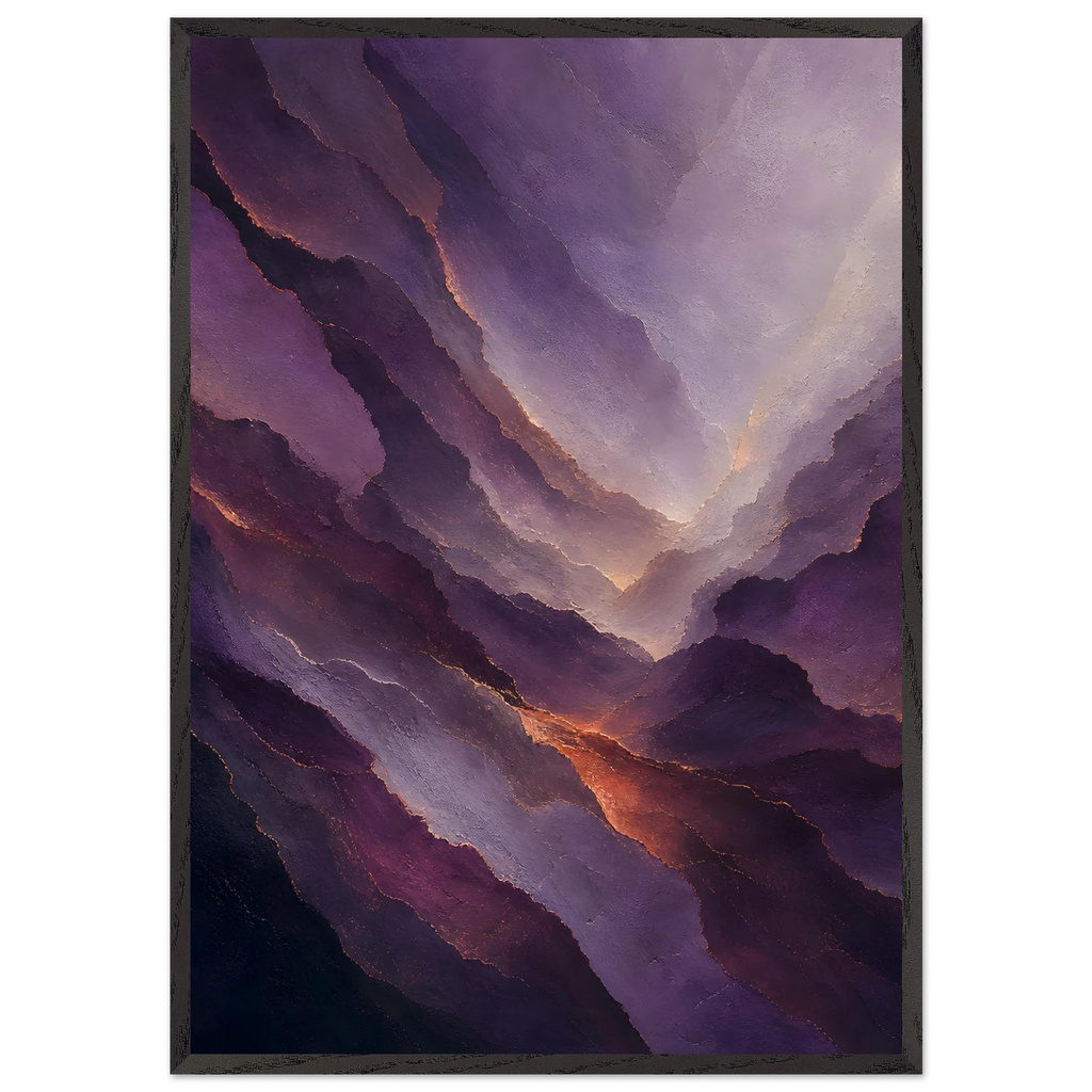 Violet Infinity: moon and night. Framed fine art print by The Light Stays.