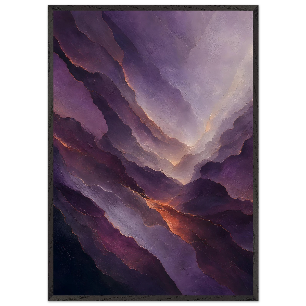 Violet Infinity: moon and night. Framed fine art print by The Light Stays.