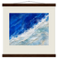 Cobalt Foam: abstract, cobalt and sea foam. Fine art poster by The Light Stays.
