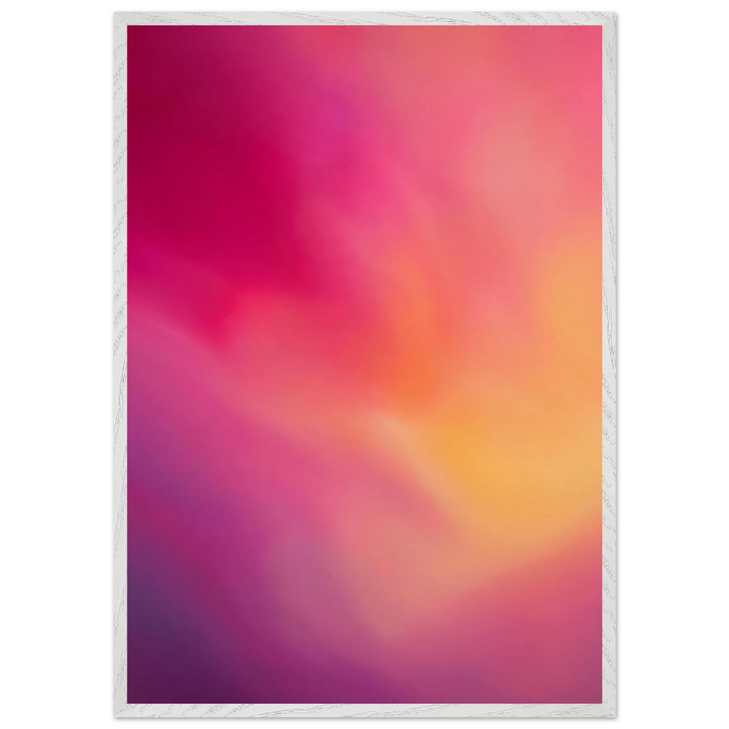 Magenta Plume: gradient, magenta and movement. Framed fine art print by The Light Stays.