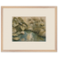 Papyrus Pond: lake, papyrus and serene greens. Museum-quality framed fine art print.